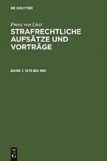 Cover of 1875 bis 1891