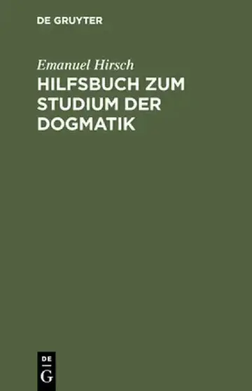 Cover of Hilfsbuch Zum Studium Der Dogmatik