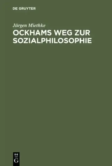 Cover of Ockhams Weg Zur Sozialphilosophie