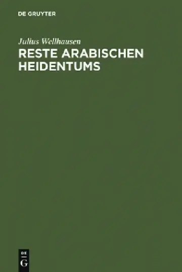 Cover of Reste arabischen Heidentums