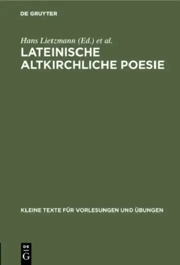 Cover of Lateinische altkirchliche Poesie