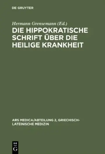 Cover of Die hippokratische Schrift Über die heilige Krankheit