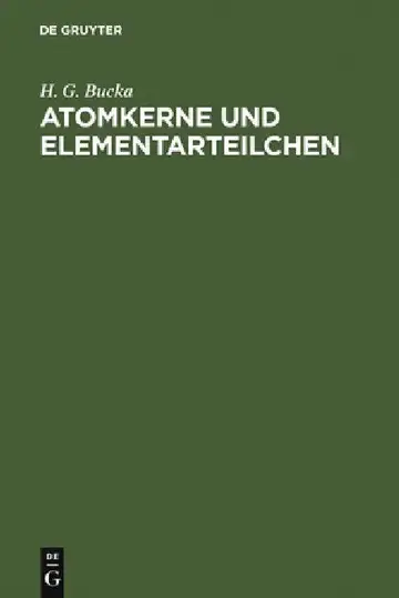 Cover of Atomkerne und Elementarteilchen