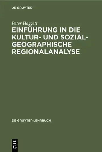 Cover of Einführung in die Kultur- und sozialgeographische Regionalanalyse
