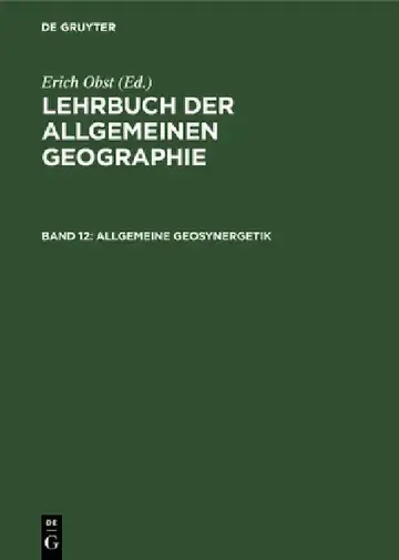Cover of Allgemeine Geosynergetik