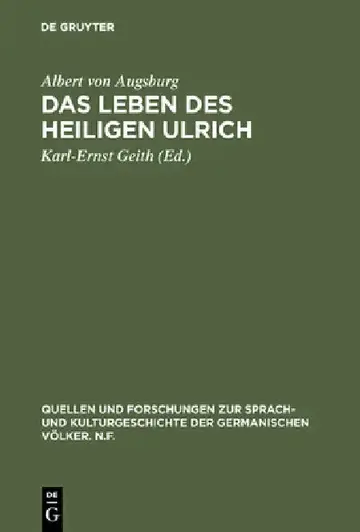 Cover of Das Leben des Heiligen Ulrich