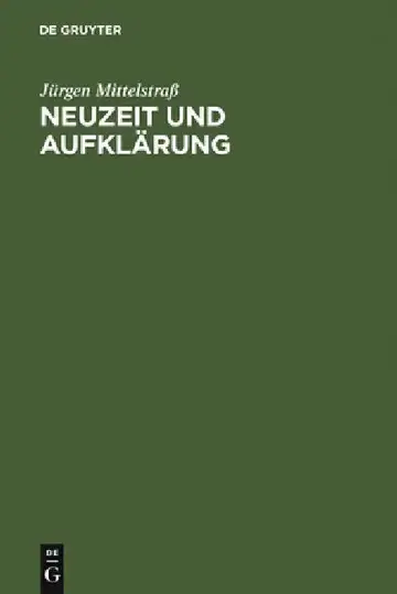 Cover of Neuzeit und Aufklärung