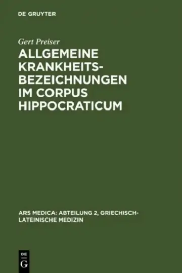 Cover of Allgemeine Krankheitsbezeichnungen im Corpus Hippocraticum