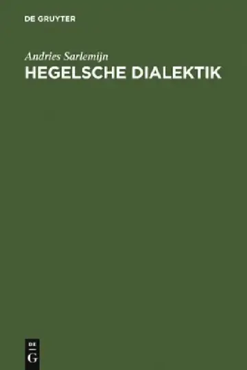 Cover of Hegelsche Dialektik