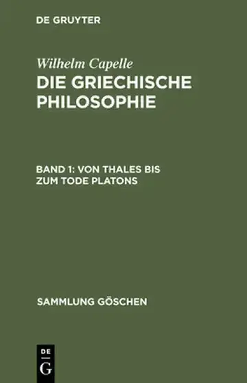 Cover of Von Thales Bis Zum Tode Platons