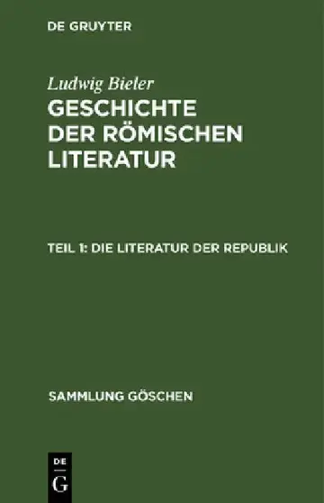 Cover of Die Literatur der Republik