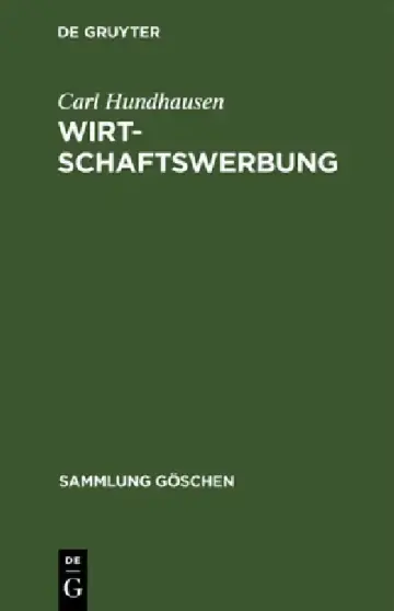 Cover of Wirtschaftswerbung