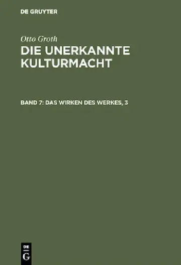 Cover of Das Wirken des Werkes, 3