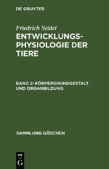 Cover of Körpergrundgestalt und Organbildung