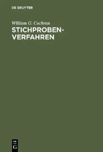 Cover of Stichprobenverfahren