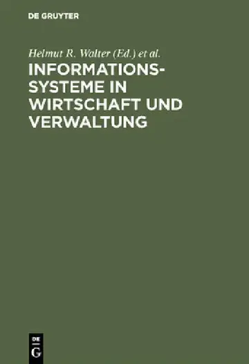 Cover of Informationssysteme in Wirtschaft und Verwaltung