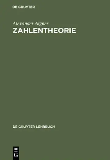 Cover of Zahlentheorie