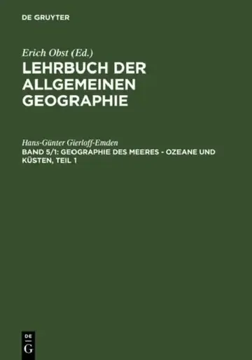 Cover of Geographie Des Meeres - Ozeane Und Küsten, Teil 1