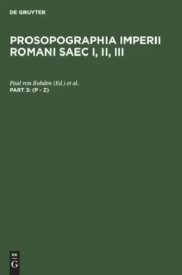 Cover of (P - Z)