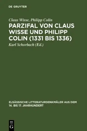 Cover of Parzifal von Claus Wisse und Philipp Colin (1331 bis 1336)