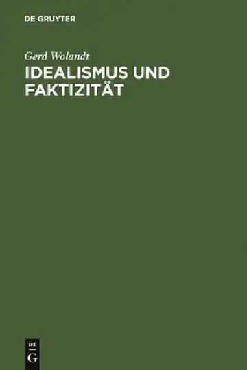 Cover of Idealismus Und Faktizität
