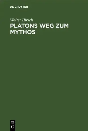 Cover of Platons Weg zum Mythos
