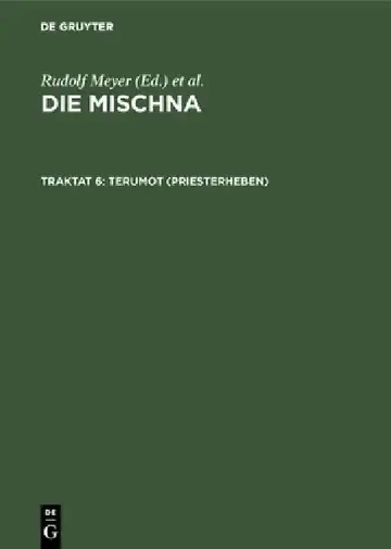 Cover of Terumot (Priesterheben)