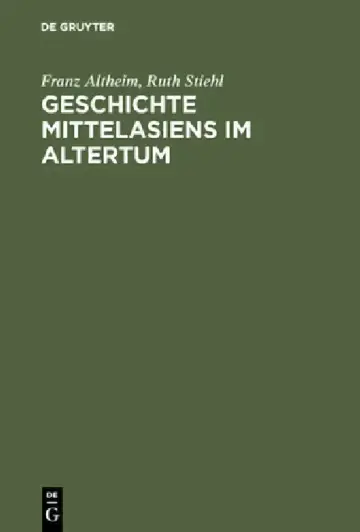 Cover of Geschichte Mittelasiens im Altertum
