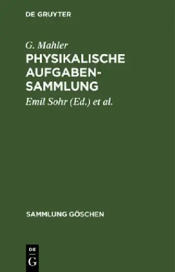 Cover of Physikalische Aufgabensammlung