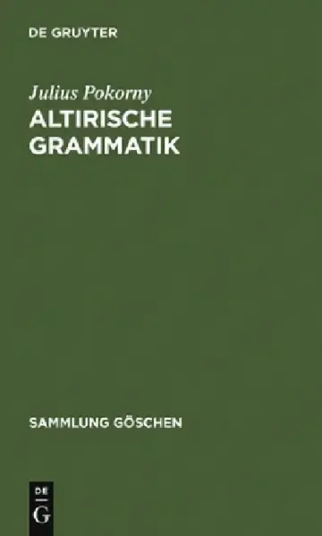 Cover of Altirische Grammatik