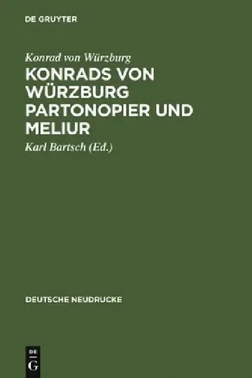 Cover of Konrads Von Würzburg Partonopier Und Meliur