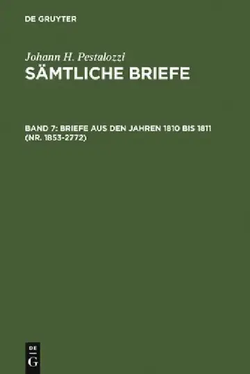 Cover of Briefe aus den Jahren 1810 bis 1811 (Nr. 1853-2772)