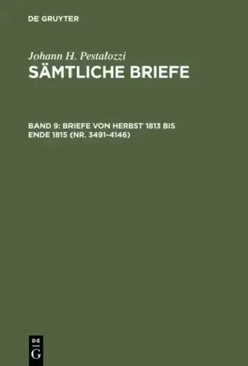 Cover of Briefe von Herbst 1813 bis Ende 1815 (Nr. 3491-4146)