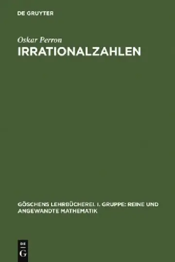 Cover of Irrationalzahlen