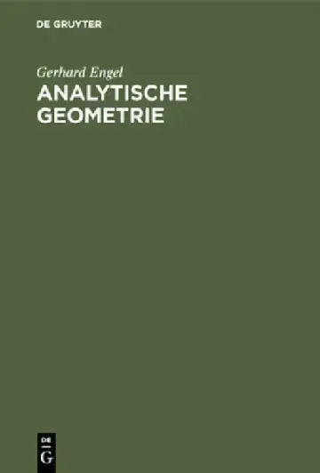 Cover of Analytische Geometrie