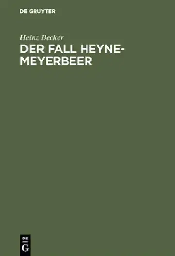 Cover of Der Fall Heyne-Meyerbeer