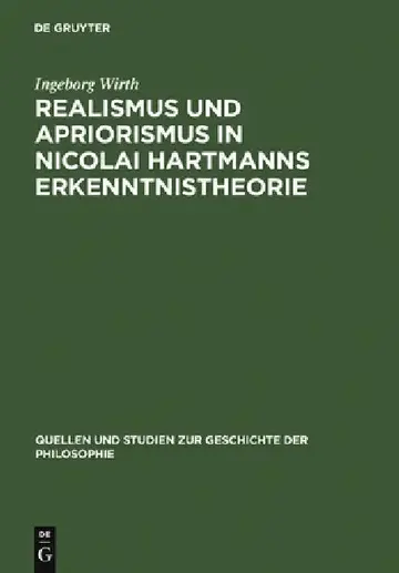 Cover of Realismus und Apriorismus in Nicolai Hartmanns Erkenntnistheorie