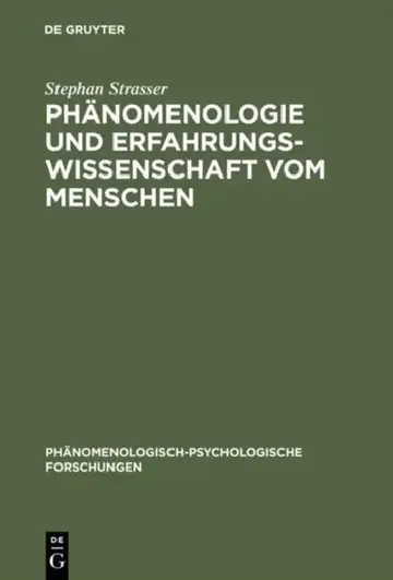Cover of Phänomenologie und Erfahrungswissenschaft vom Menschen