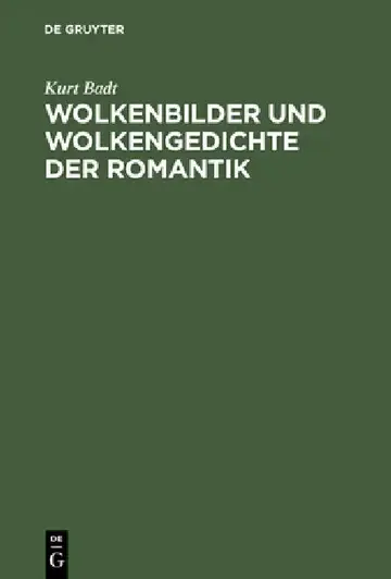 Cover of Wolkenbilder und Wolkengedichte der Romantik