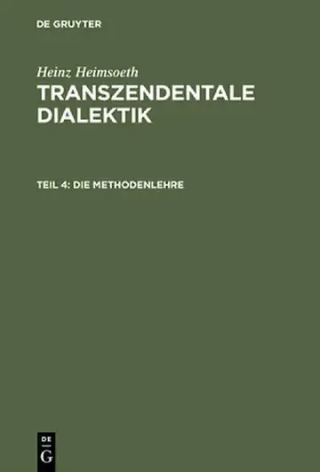 Cover of Die Methodenlehre