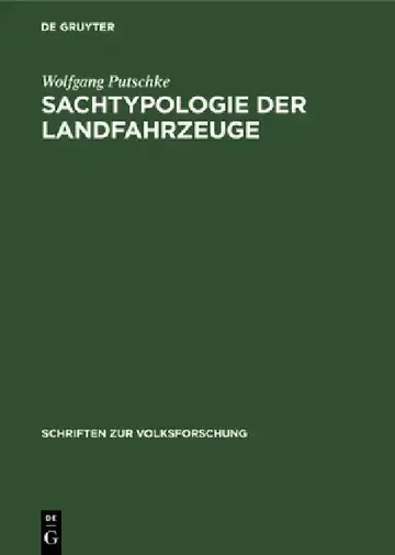 Cover of Sachtypologie der Landfahrzeuge