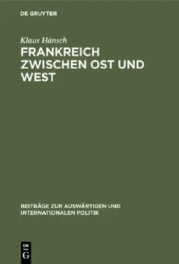Cover of Frankreich zwischen Ost und West