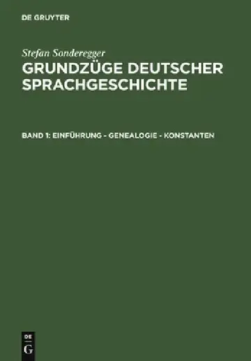 Cover of Einführung - Genealogie - Konstanten
