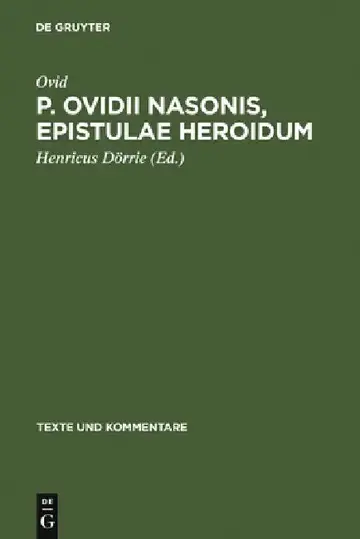Cover of P. Ovidii Nasonis, Epistulae Heroidum