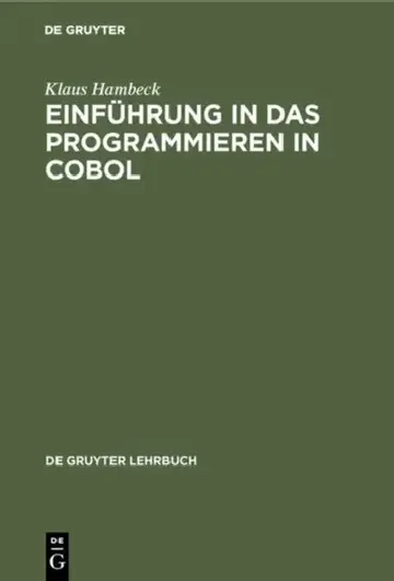 Cover of Einführung in das Programmieren in COBOL