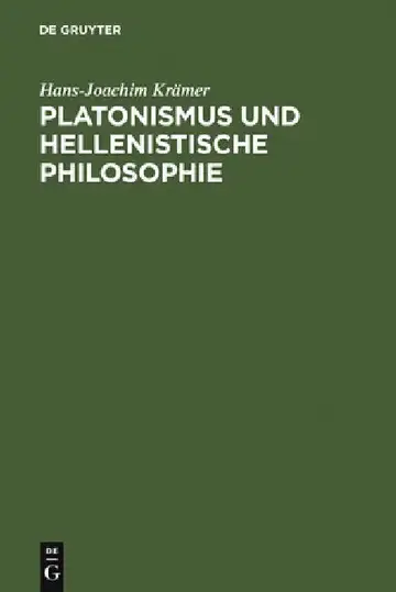 Cover of Platonismus und hellenistische Philosophie
