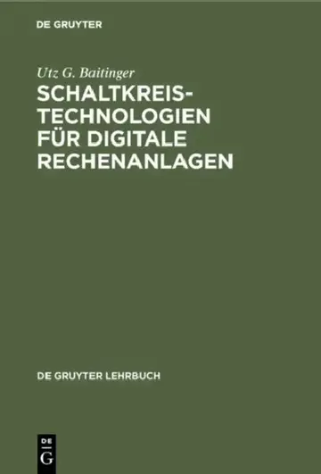 Cover of Schaltkreistechnologien für digitale Rechenanlagen