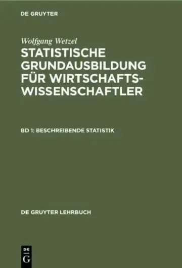 Cover of Beschreibende Statistik