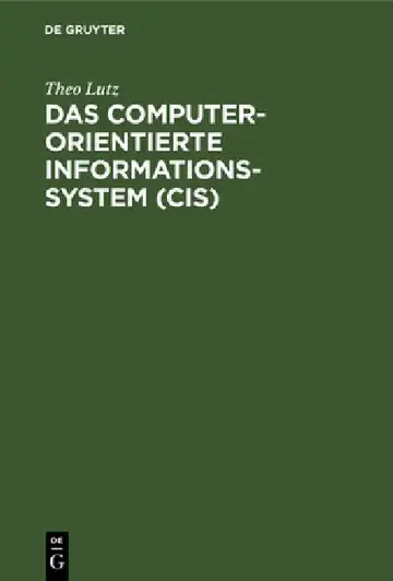 Cover of Das computerorientierte Informationssystem (CIS)