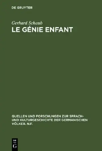 Cover of Le génie enfant